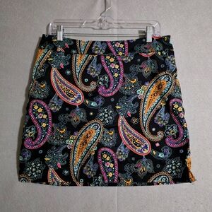 Loudmouth Womens Black Paisley Golf Skort Size 6